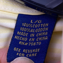 Load image into Gallery viewer, T Harris London Shirt Mens Large Yellow Striped Preppy Academia Office Career