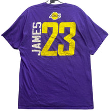 Load image into Gallery viewer, Los Angeles Lakers Shirt Mens Large NBA Basketball Spell Out Athletic Streetwear