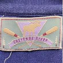 Load image into Gallery viewer, Vintage Cheyenne River Shirt Mens Medium Polo Keeneland Horse Racing Embroidered