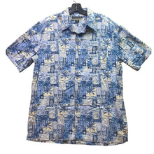 Load image into Gallery viewer, Casual Life Shirt Mens Large Rayon Blend Nature AOP Beachy Travel Coastal