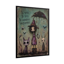 Load image into Gallery viewer, Weird Is Just a Different Kind of Wonder Rolled Poster — Gothic Whimsical Fantasy Wall Art