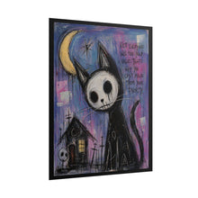 Load image into Gallery viewer, Gothic Moon Cat Rolled Poster — 'Not Everyone Will See Your Value' Art Print