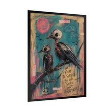Load image into Gallery viewer, Rolled Poster — Gothic Crow Art Print "We Fight to Survive"