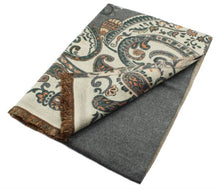 Load image into Gallery viewer, Double Layered Winter Soft Large Paisley Cashmere Feel Thick Scarf Shawl