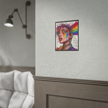 Load image into Gallery viewer, "Place In Your Journey" Pride Art | Fine Line Sketch Studded Choker Poster