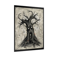 Load image into Gallery viewer, Spooky Haunted Tree Poster – Goth Horror Wall Art (Rolled)