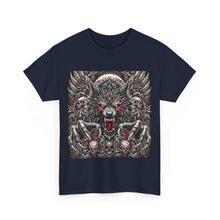 Load image into Gallery viewer, Werewolf Flames Skulls Wolf T-Shirt - Size S - 5XL