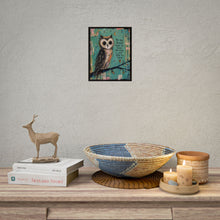 Load image into Gallery viewer, Owl Inspirational Poster — “You Are Braver Than You Think” Rolled Wall Art