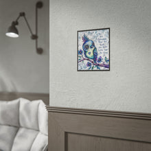Load image into Gallery viewer, Rolled Poster — Inspirational Blue Owl Artwork: "You Are Stronger Than You Think" Motivational Wall Art
