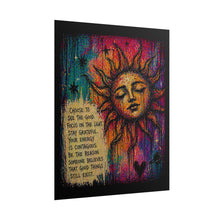 Load image into Gallery viewer, Sunface Inspirational Poster - Choose to See the Good Motivational Art Print