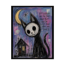 Load image into Gallery viewer, Gothic Moon Cat Rolled Poster — 'Not Everyone Will See Your Value' Art Print