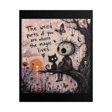 Load image into Gallery viewer, "Where the Magic Lives" Wall Art | Spooky Stitched Ragdoll Print