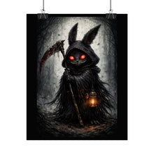 Load image into Gallery viewer, Dark Bunny Reaper Poster — Creepy Gothic Horror Wall Art