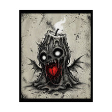 Load image into Gallery viewer, Horror Candle Monster Poster - Dark Gothic Wall Art with Bleeding Heart