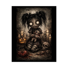 Load image into Gallery viewer, Creepy Gothic Doll Poster – Halloween Horror Wall Art