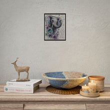 Load image into Gallery viewer, Elephant Floral Wall Poster — "You Are Allowed to Grow Slowly" Inspirational Rolled Art Print