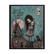 Load image into Gallery viewer, Love Is Having a Home in Another Heart Rolled Poster — Gothic Romantic Fantasy Wall Art