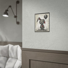 Load image into Gallery viewer, Creepy Cute Stitched Bunny Poster – Goth Rabbit Art Print (Rolled Poster)