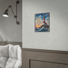 Load image into Gallery viewer, "Just The Next Step" Lighthouse Wall Art | Inspirational Coastal Canvas Print