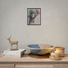 Load image into Gallery viewer, Inspirational Bird Art Poster - "Even the Darkest Night" Motivational Rolled Print