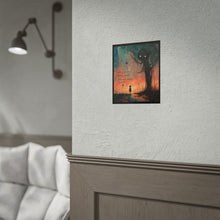 Load image into Gallery viewer, Rolled Poster — Moody Inspirational Art Print: “Life is not about finding yourself. It’s about creating yourself.”