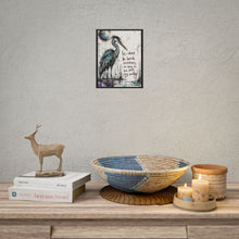 Load image into Gallery viewer, Rolled Poster — Inspirational Heron Art Print with Quote "It's Okay to Break Sometimes"