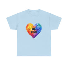 Load image into Gallery viewer, Be Kind Rainbow Heart T-Shirt - ALL Sizes - S - 5XL