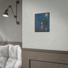 Load image into Gallery viewer, Be Gentle With Your Strange Little Heart Rolled Poster — Gothic Whimsical Cat Fantasy Wall Art