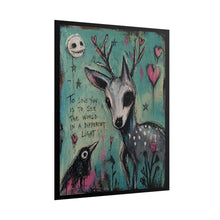 Load image into Gallery viewer, Deer & Crow Art Poster — "To Love You Is To See The World In A Different Light" Rolled Art Print