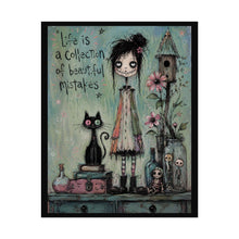 Load image into Gallery viewer, Life Is a Collection of Beautiful Mistakes Rolled Poster — Gothic Artistic Fantasy Wall Decor