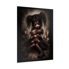 Load image into Gallery viewer, Creepy Doll Horror Poster – Gothic Dark Art Rolled Wall Print