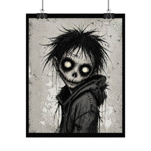 Load image into Gallery viewer, Horror Skull Boy Poster — Dark Gothic Rolled Art Print for Halloween Decor