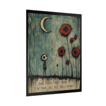 Load image into Gallery viewer, Rolled Poster – Moody Nightscape Art Print with Quote: “Some People Aren’t Meant To Be Found, Just Felt From A Distance”