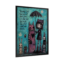 Load image into Gallery viewer, Trauma Isn’t the End of Your Story It’s the Part Where You Paint Your Own Rules Rolled Poster — Gothic Whimsical Recovery Fantasy Wall Art