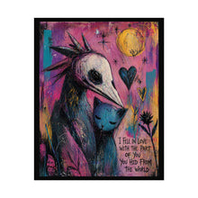Load image into Gallery viewer, Rolled Poster — Whimsical Gothic Love Art Print (“I Fell in Love with the Part of You You Hid From the World”)