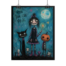 Load image into Gallery viewer, Rolled Poster — Whimsical Gothic Halloween Art "Make Your Own Magic"