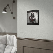 Load image into Gallery viewer, Gothic Bride Skull Poster — “Love is When You Find Someone Worth Dying For” Rolled Art Print