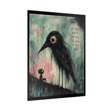 Load image into Gallery viewer, Inspirational Crow Art Poster - "You Don’t Have to Be Big to Make a Big Impact" Rolled Wall Art