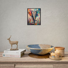 Load image into Gallery viewer, Vibrant Elephant Wildflower Poster - Boho Colorful Animal Wall Decor