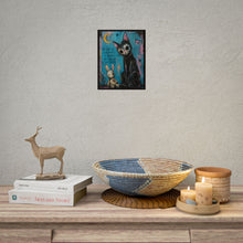 Load image into Gallery viewer, Be Kind to Your Mind It Carries You Through Everything Rolled Poster — Gothic Emotional Cat Fantasy Wall Art