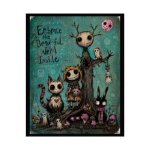 Load image into Gallery viewer, “Embrace the Beautiful Weird Inside” Creepy Cute Gothic Fantasy Art Print