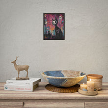 Load image into Gallery viewer, "Be Soft Anyway The World Is Hard Enough" Black Cat Wall Art | Gothic Kitty Print