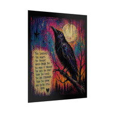 Load image into Gallery viewer, Raven Moon Inspirational Poster – "You Survived the Nights" Rolled Art Print