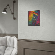 Load image into Gallery viewer, "Love In All Its Colors" Pride Art | Whimsical Character Rooftop Poster