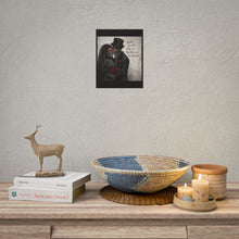 Load image into Gallery viewer, Gothic Skeleton Bride & Groom Poster — "Death Cannot Stop Us, For Our Love Is Eternal"
