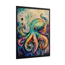 Load image into Gallery viewer, Creepy Cute Voodoo Octopus Poster – Gothic Patchwork Kraken Wall Art