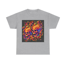 Load image into Gallery viewer, Flaming Skulls T-Shirt - Size S - 5XL