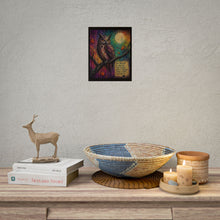 Load image into Gallery viewer, Owl Art Poster — "Their Silence Speaks Louder" Inspirational Rolled Poster