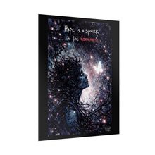 Load image into Gallery viewer, Hope Is a Spark Poster — Inspirational Galaxy Art Print