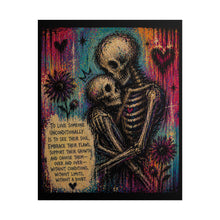 Load image into Gallery viewer, Gothic Romance Skeleton Painting – Dark Emotional Artwork